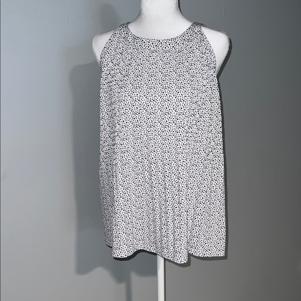 Elegant Black and White Dotted Top